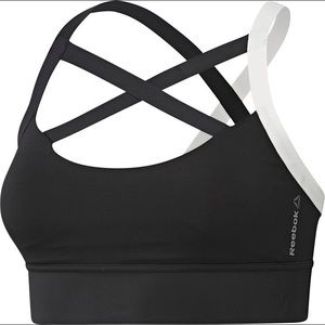 Reebok Sports Bra Cross Back and Front Strappy